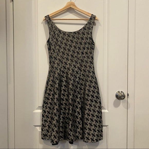 Moschino Houndstooth Metallic Print Dress - Picture 3 of 3